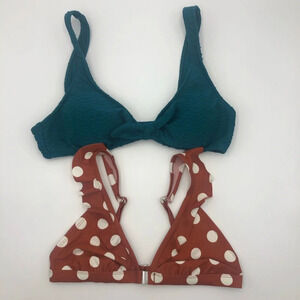 Two Target Mossimo swimsuit bikini tops size M